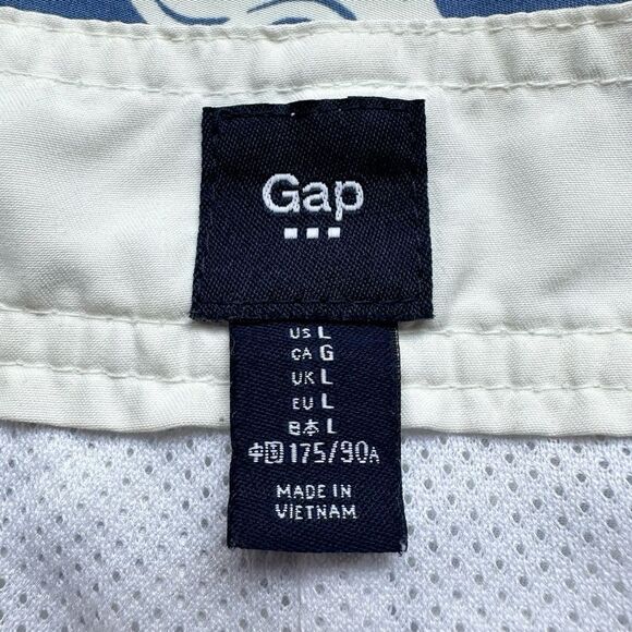 🔃Gap Men’s Blue Zig Zag Pattern Board Shorts Swim Trunks - Picture 6 of 8